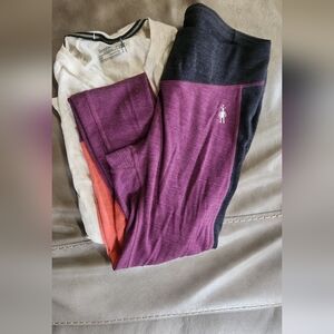 Smartwool Purple and Black Base Layer